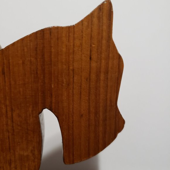 Rustic Folk Art Dog Bookends Scotties Terriers - Picture 2 of 5